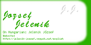 jozsef jelenik business card