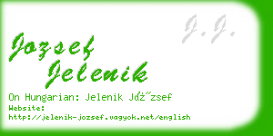 jozsef jelenik business card